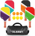 Graphite Pickleball Paddles Set 4-Pack - Lightweight Fiberglass