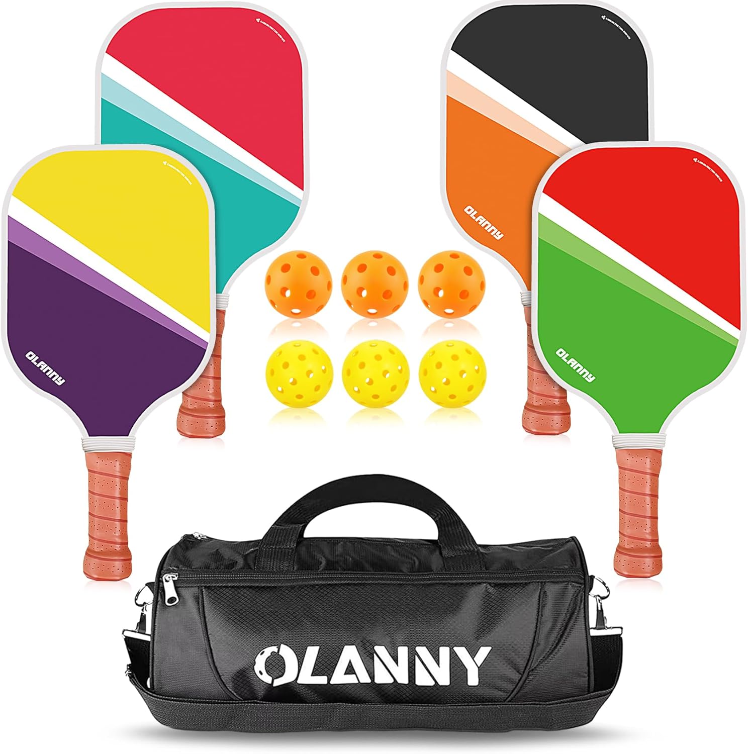 Graphite Pickleball Paddles Set for Beginners and Pros