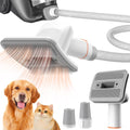 Dog Brush Vacuum Attachment Pet Grooming Kit - Quiet 4.9ft Hose