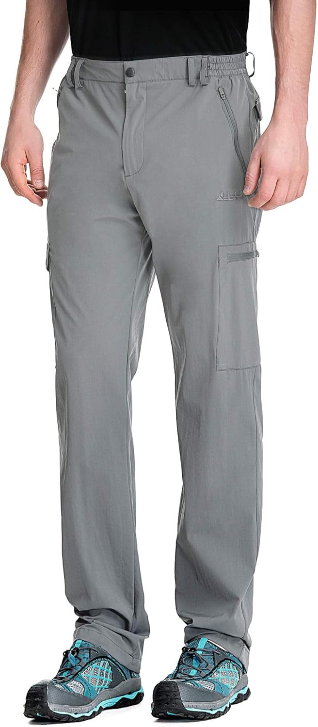 Men's Elastic-Waist Travel Pant for Comfort and Versatility