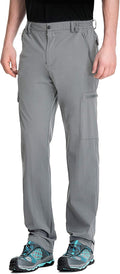 Men's Elastic-Waist Travel Pant Stretchy Lightweight - Multi-Pocket