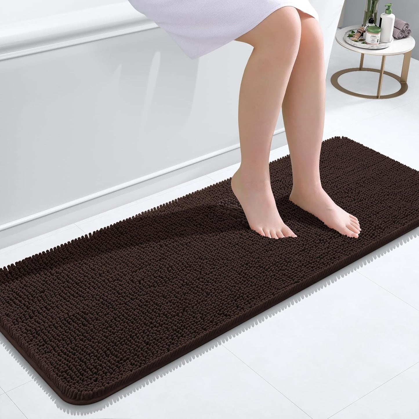 OLANLY Extra Soft Chenille Bath Rugs for Ultimate Comfort