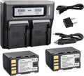 Kastar Fast Dual LCD Charger + 2X Battery for BN-VF823 - Dual Fast