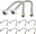 10-Pack 16-in Toilet Water Supply Connector Lines - Durable, Easy