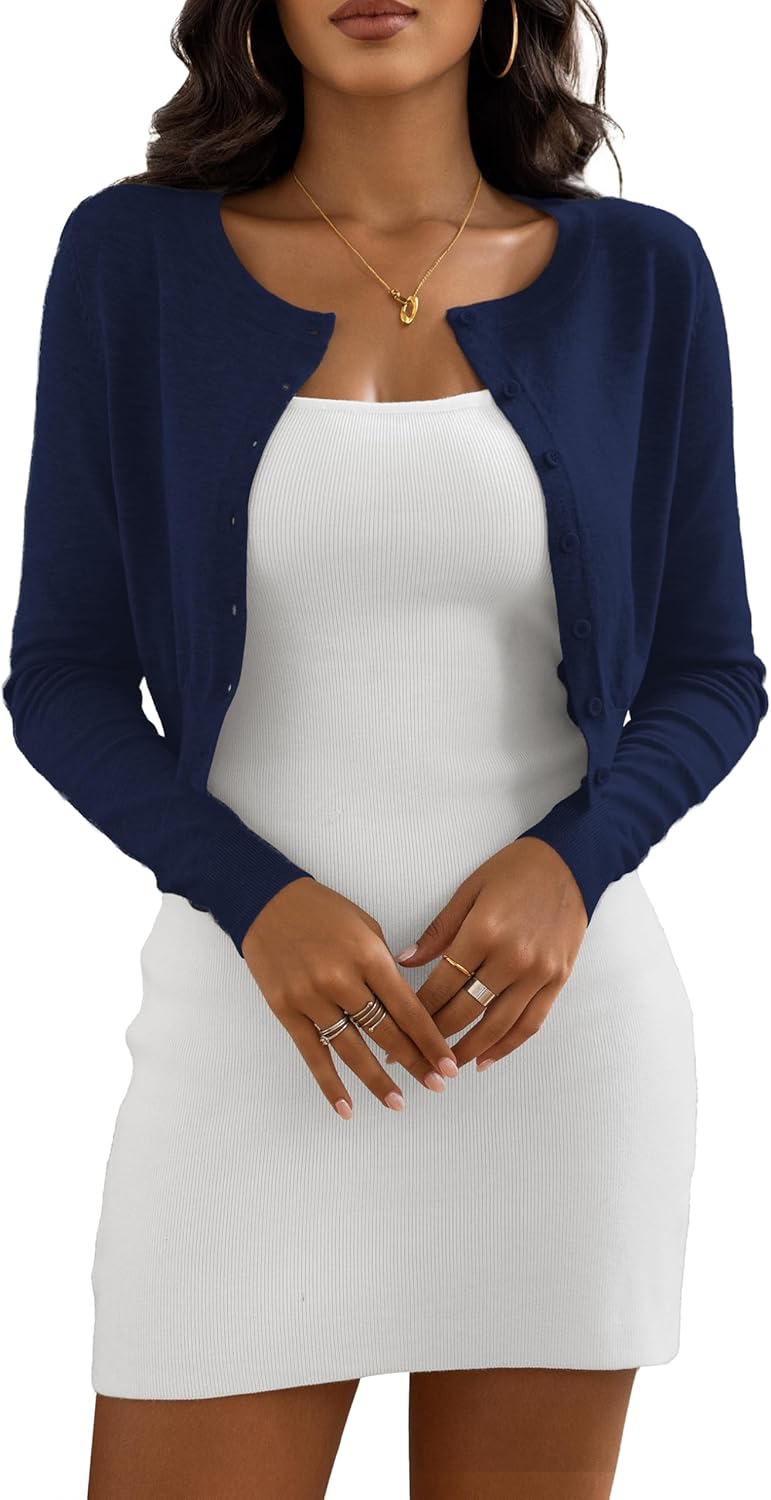 Women's Cropped Cardigan Sweaters for Stylish Layering