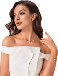 Dainty Pearl Choker Necklace for Women - Classic Adjustable Pearl