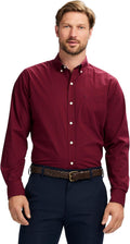Mens Performance Comfort Long Sleeve Shirt - True Fit