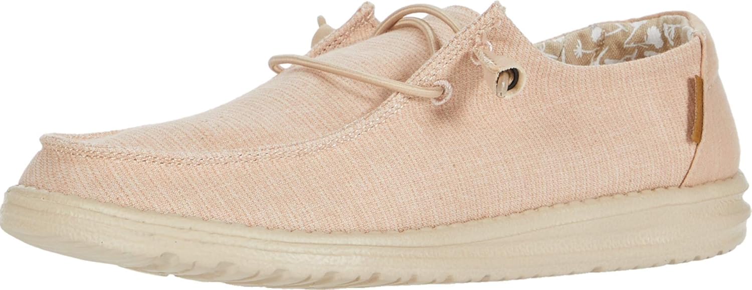 Hey Dude Women's Wendy Chambray Lace-Up Loafer for Comfort
