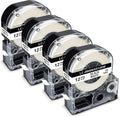 Epson Label Tape Refills by Pristar - Bold Black Text