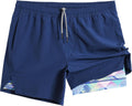 maamgic Mens 5ft Gym Running Shorts 2-in-1 - Quick Dry Comfort