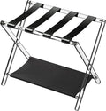 Sumerflos Acrylic Luggage Rack for Guest Room - Foldable Clear Stand