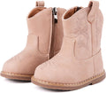Infant Toddler Cowboy Boots Soft PU Leather Mid Calf - Baby