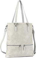 Lassviin Laptop Tote Bag Leather Work Tote - Lightweight, Waterproof