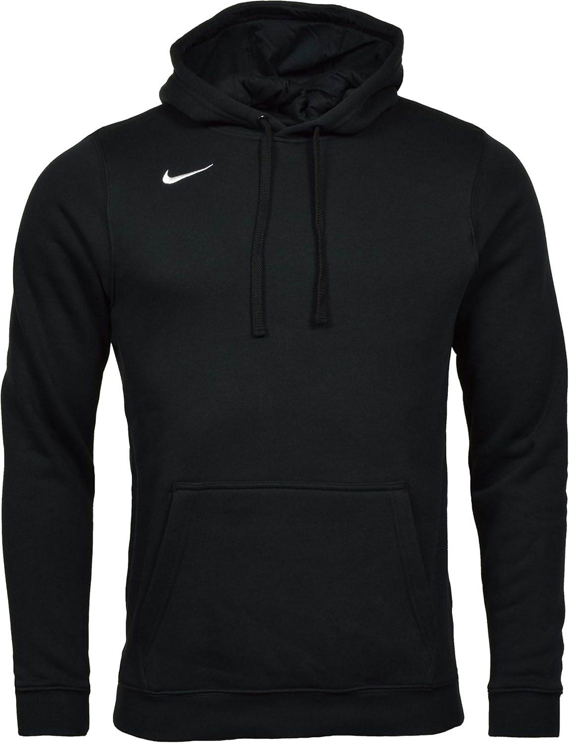 Nike Men's Club Fleece Hoodie - Large, Black/White - Ultimate Comfort!