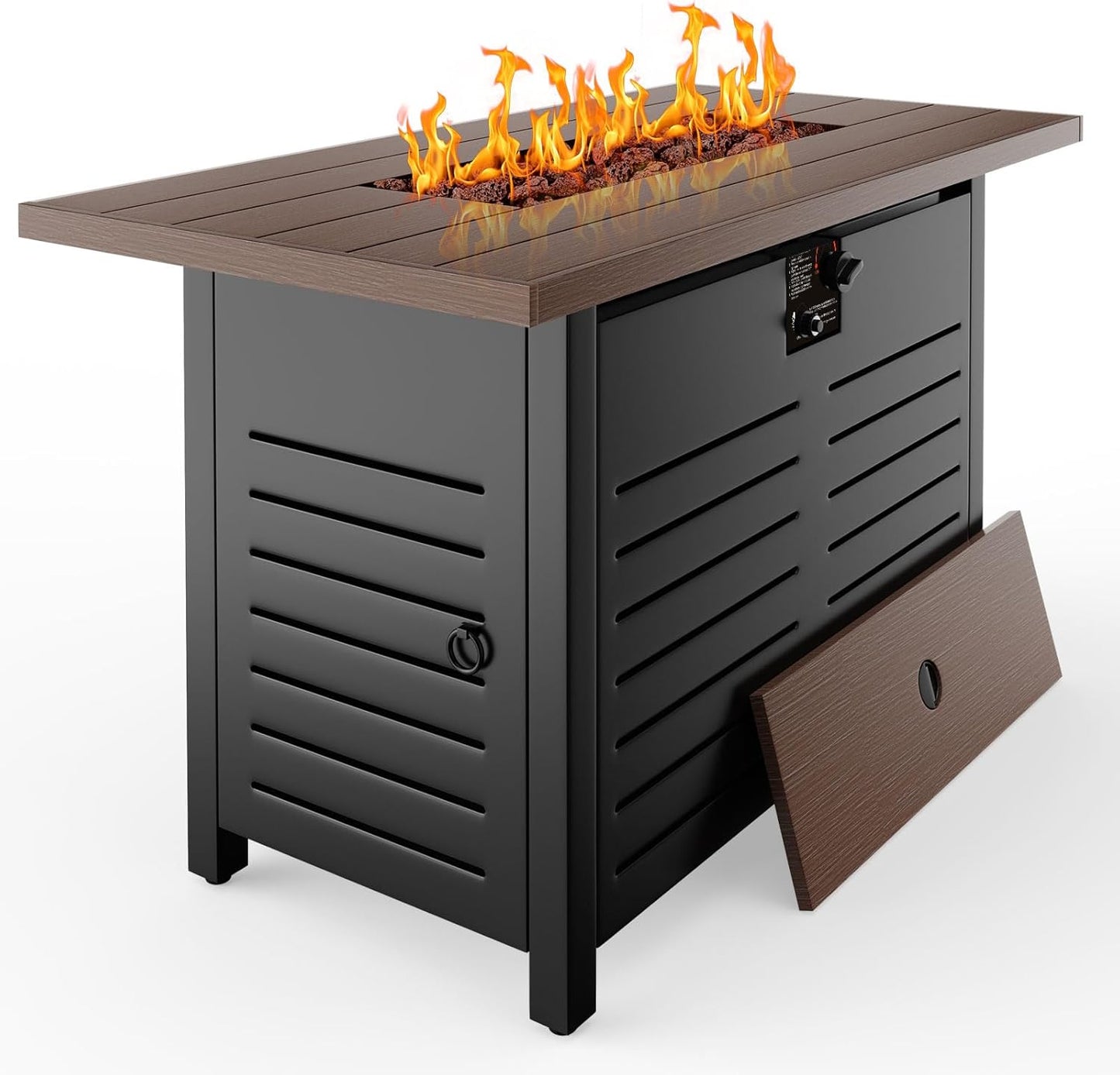 42-Inch Propane Fire Pit Table with 50,000 BTU for Cozy Gatherings