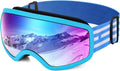 Kids Ski Goggles for Children Ages 3-15 - Helmet Compatible Vision
