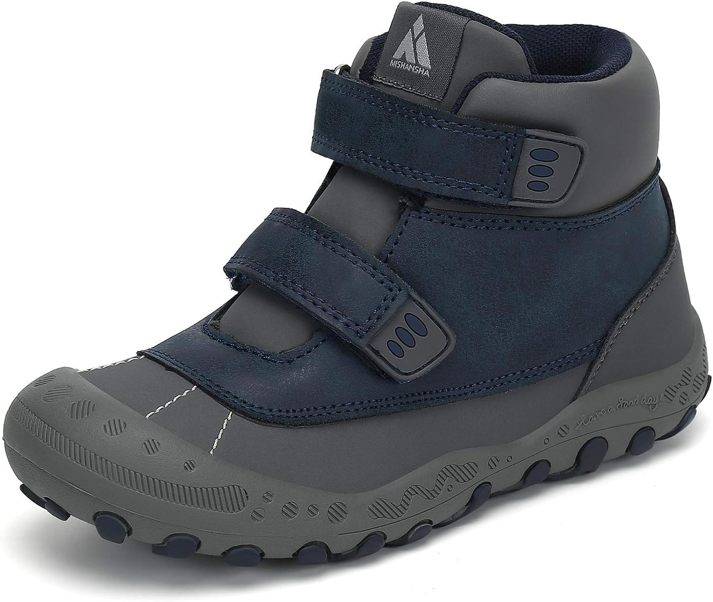 Mishansha Unisex-Child Outdoor Ankle Hiking Boots for Kids