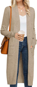 Women's Long Cardigan Sweater Maxi Duster - Lightweight Viscose Blend