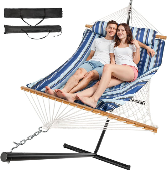 2 Person Outdoor Hammock with Stand for Relaxing Anywhere