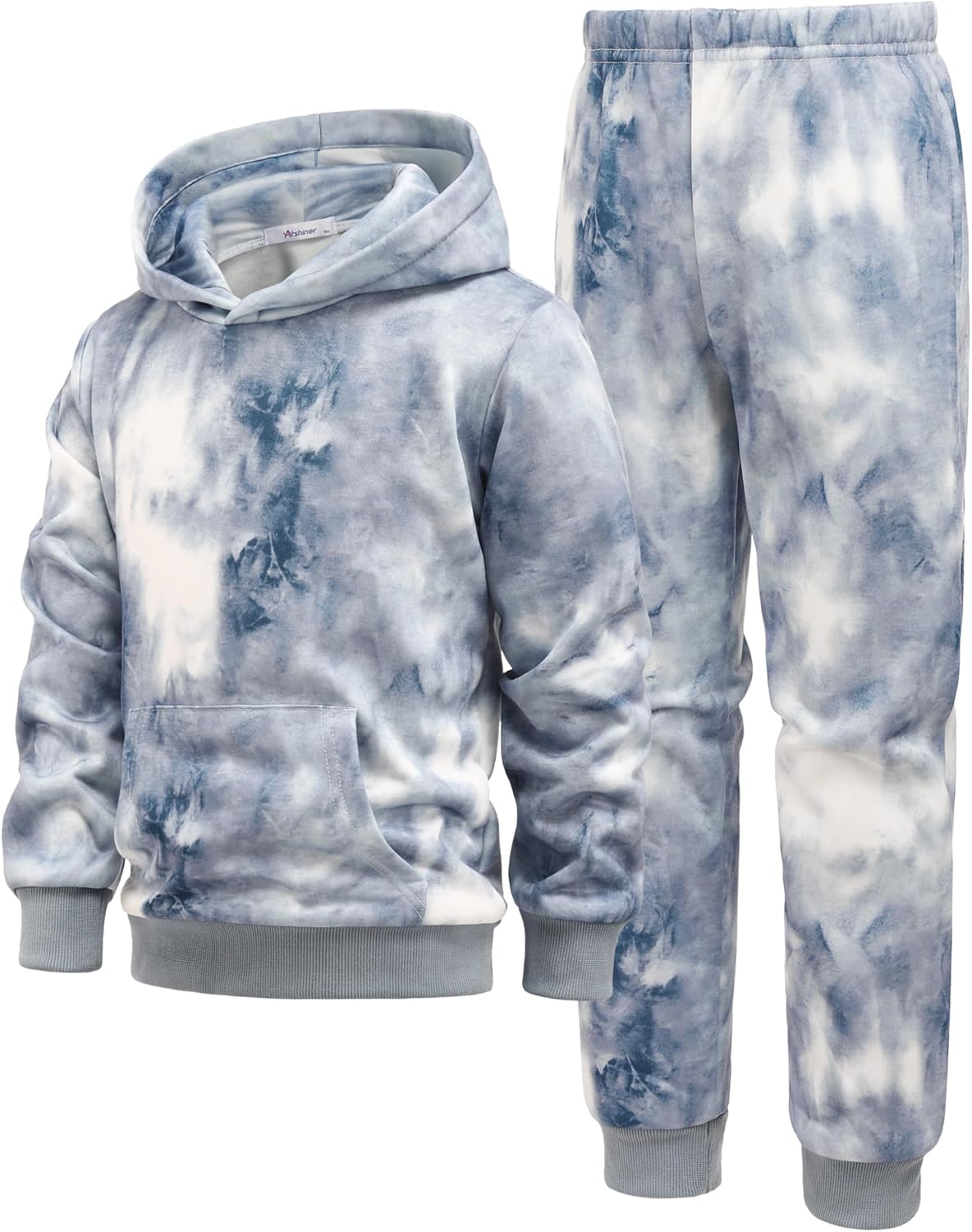 Arshiner 2 Piece Outfit Boys Pullover Hoodies Sweatshirt Set