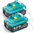 USB-C Charging 18V 6.0Ah Replacement for Makita 18V Battery - Fast
