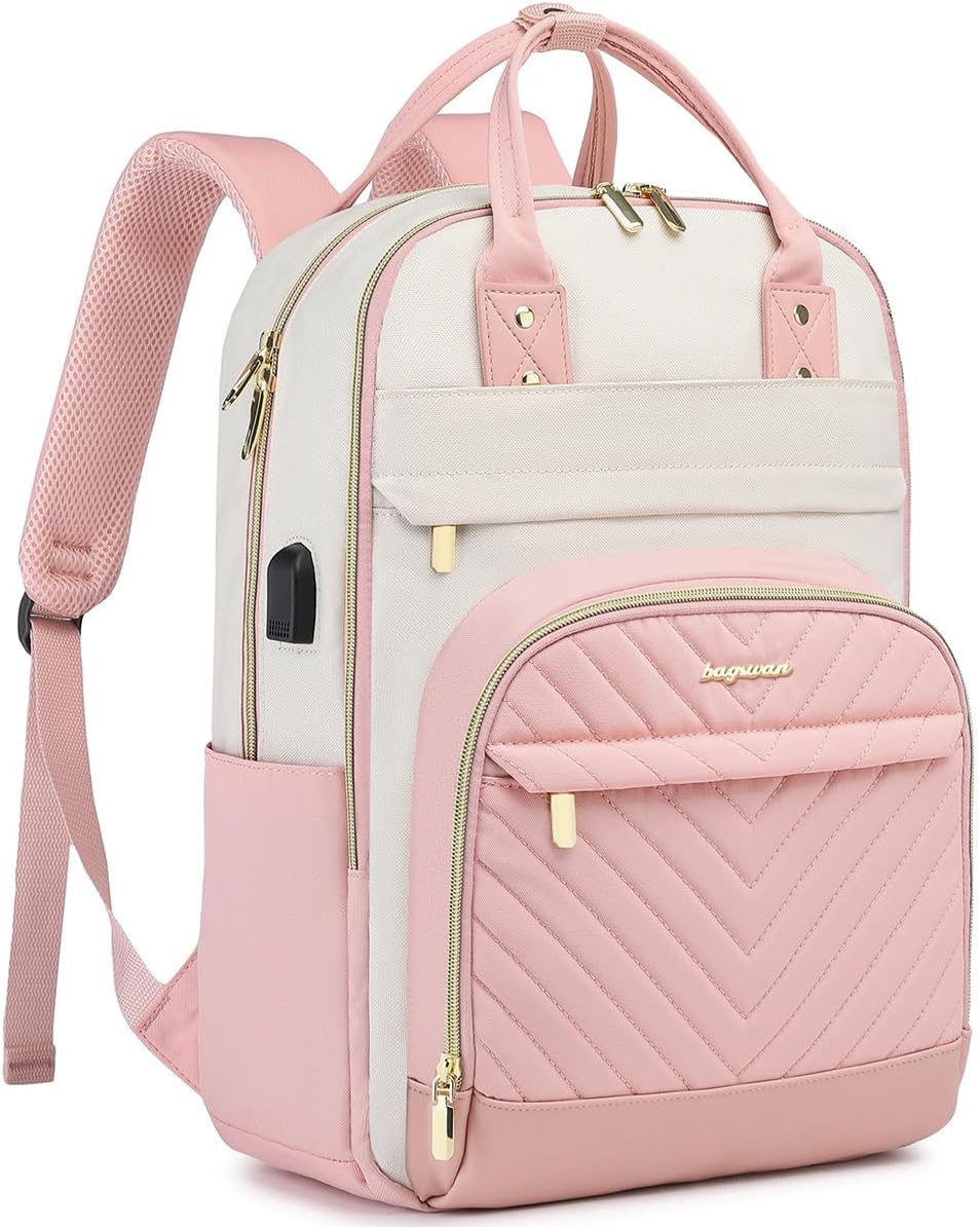 Women Laptop Backpack Work Bag for 17 in Computer Travel