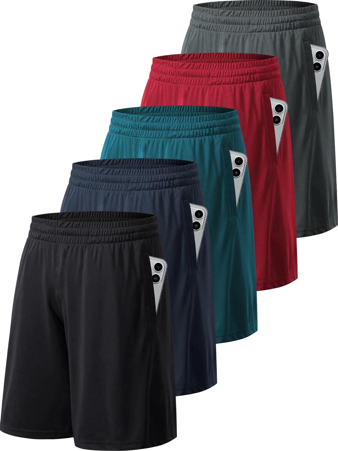 Mens Workout Gym Shorts Quick Dry Lightweight Athletic Wear