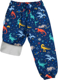 Waterproof Fleece Lined Snow and Rain Pants for Toddlers - Warm