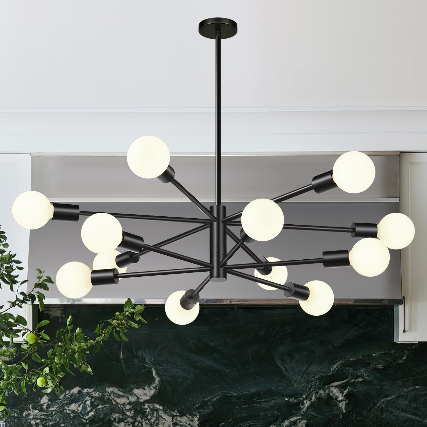 33 in Modern Chandelier Ceiling Light Fixture for Dining Room