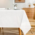 Natural Linen Rectangle Tablecloth 60 x 120 in 2 Pack - Lightweight