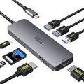 USB C Docking Station Dual Monitor Hub - 2 HDMI & PD Charging