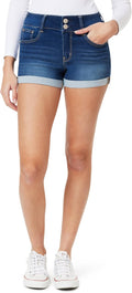 WallFlower Ultra Denim Shorts Mid-Rise Insta Soft Juniors - Flattering