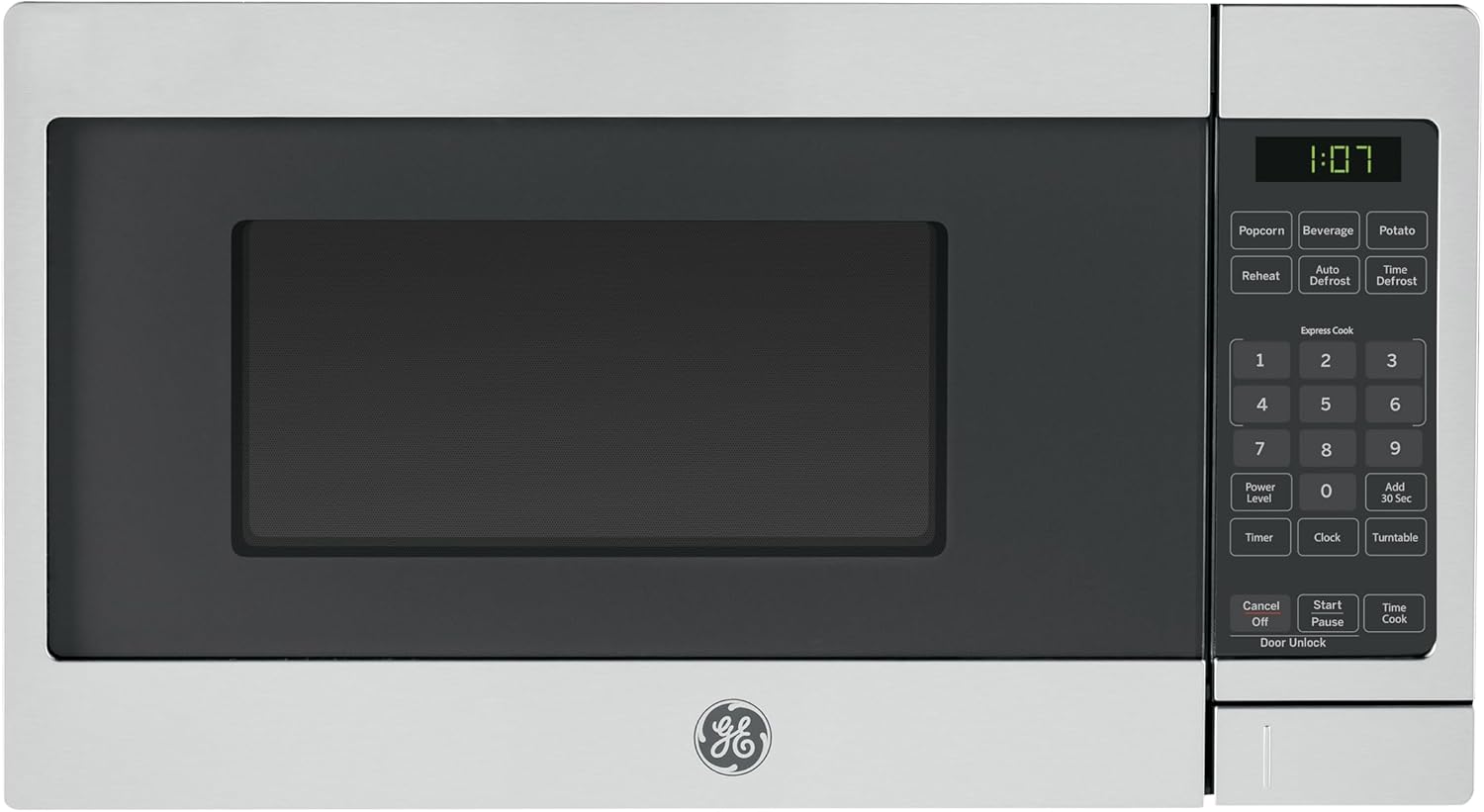 GE Microwave Oven: 700W Power & Child-Lock Technology