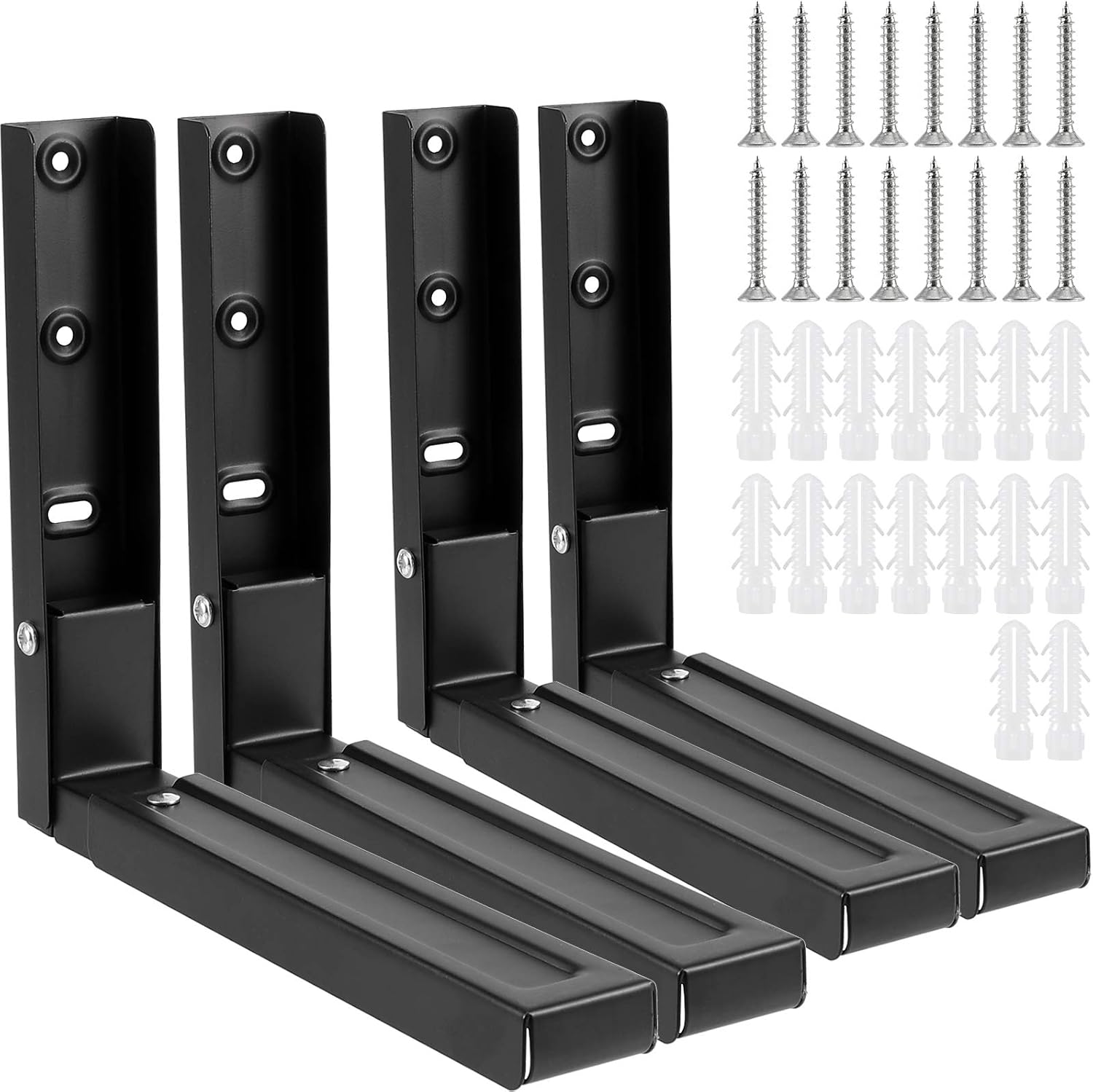 Adjustable Foldable Microwave Wall Mount - Space Saver!