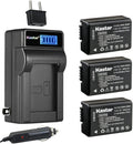 Kastar 3-Pack DMW-BMB9 Battery and LCD AC Charger - Extra Power Kit