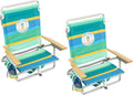 Tommy Bahama Lay Flat Beach Chair 2-Pack - Ultimate Tanning Comfort!
