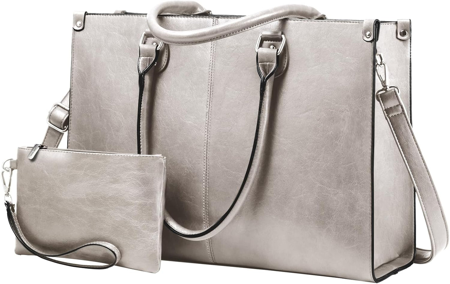 LOVEVOOK Laptop Tote Bag for Women, Stylish 15.6 Inch Design
