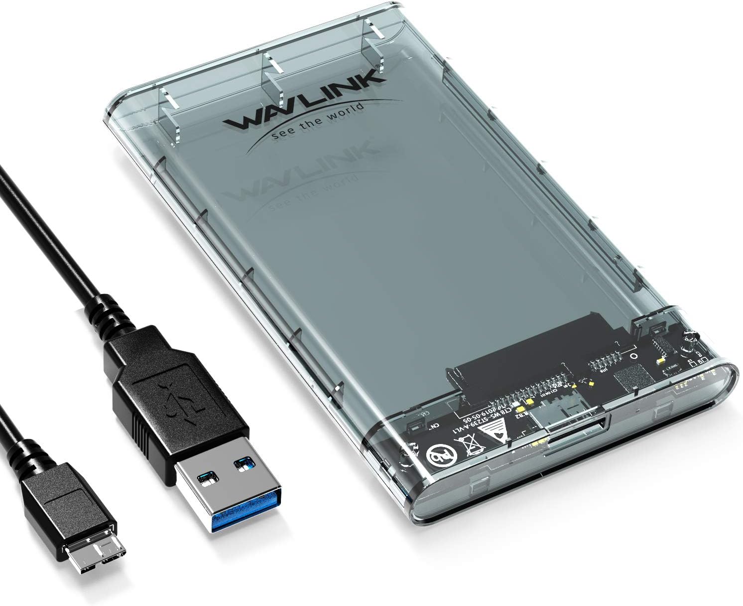 WAVLINK USB 3.0 SATA HDD/SSD Enclosure - Max 8TB UASP Speed