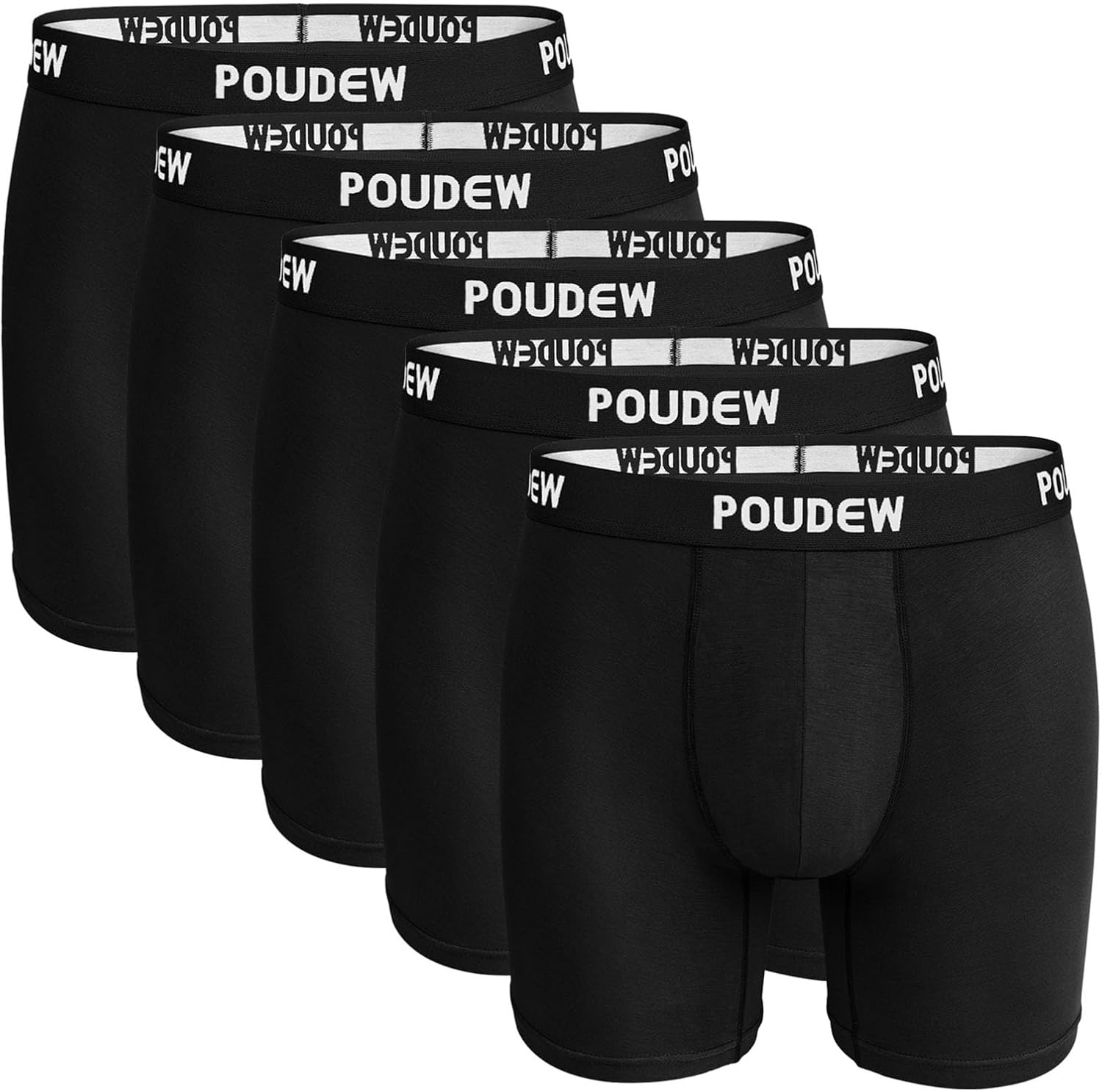 Men's Breathable Viscose Moisture Wicking Boxer Briefs Pack