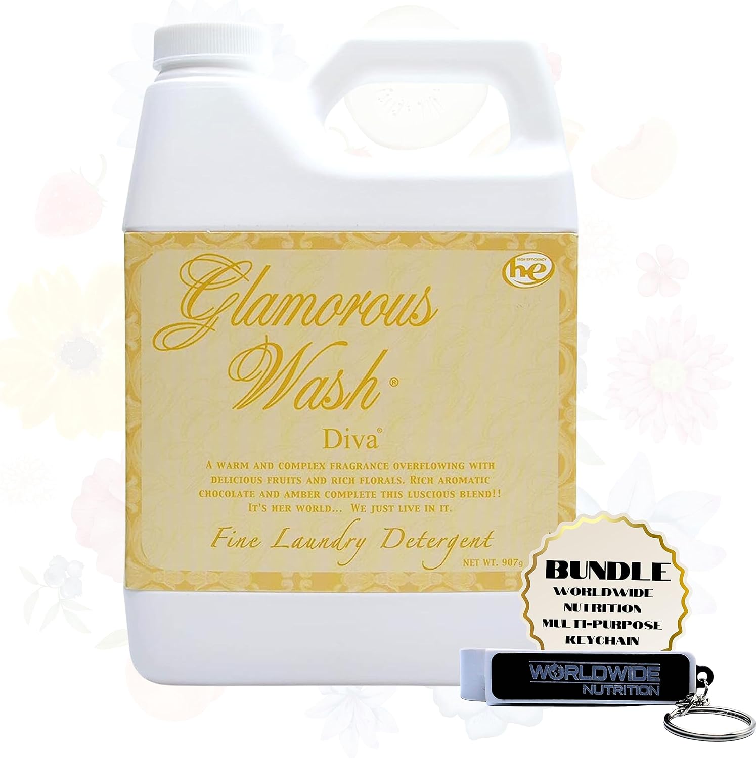 Glamorous Wash Diva Laundry Detergent Bundle with Keychain