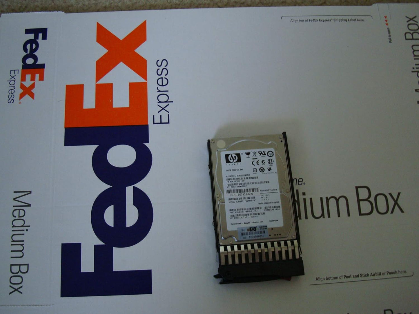 HP 500GB 7.2K 6G SAS SFF HDD for Fast Data Transfer