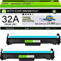 greencycle 2Pack 32A Compatible Drum Unit Replacement for HP CF232A