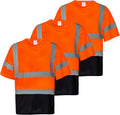 Hi Vis Short Sleeve Safety T-Shirt for Men - Class 2 Reflective