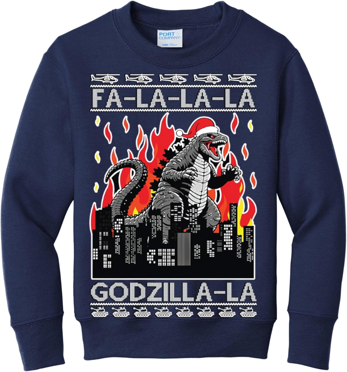 Funny Christmas Sweater for Kids - Ugly Holiday Crewneck