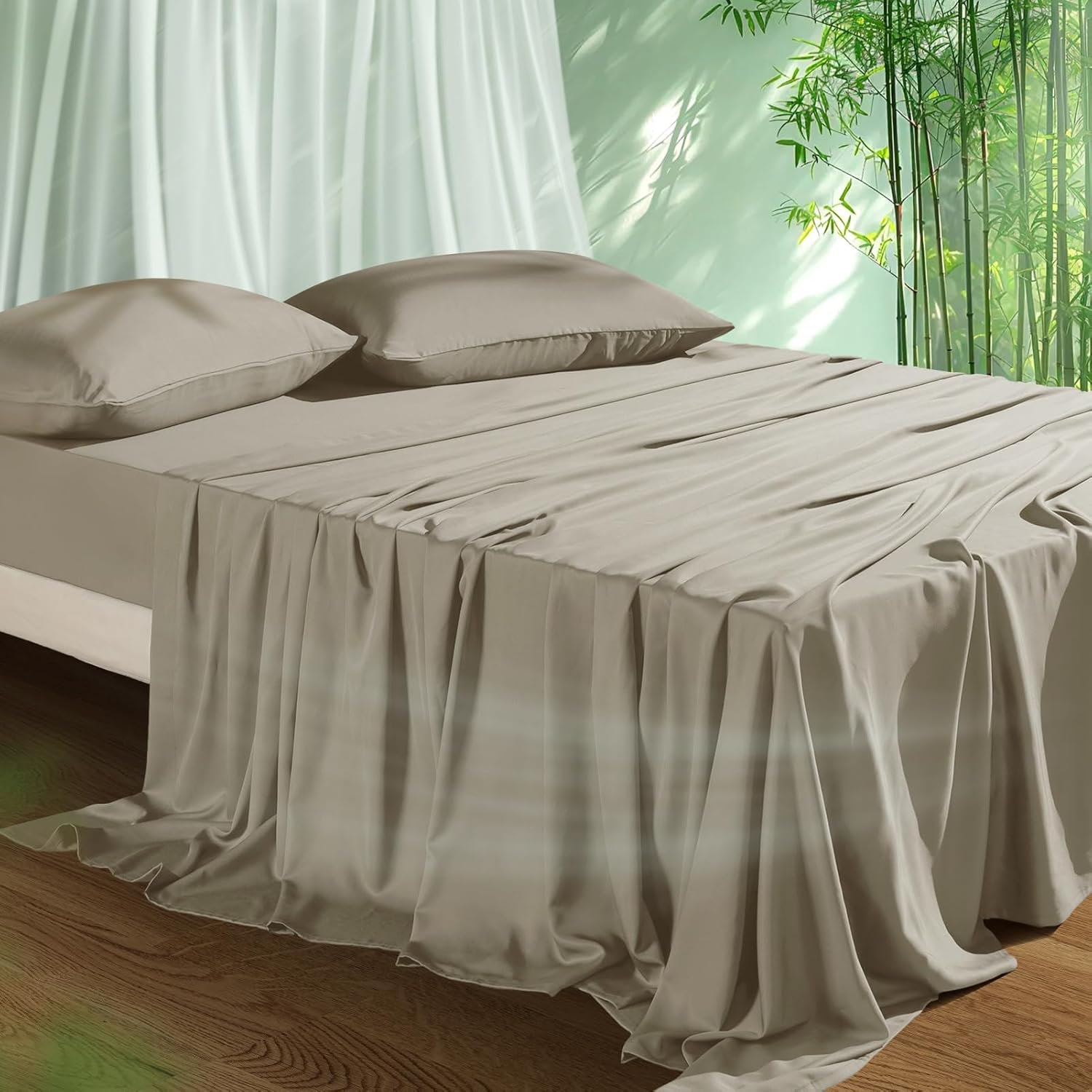 Cooling Sheets Set King Size for Hot Sleepers - Silky Soft