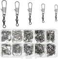 Barrel Snap Swivels 125 Pcs Quick Change Fishing Connectors