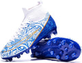 Youth Soccer Cleats High Top Indoor Training Shoes - CZRE