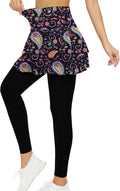 Tennis Skirted Leggings for Women with Pockets - High Waisted Fit