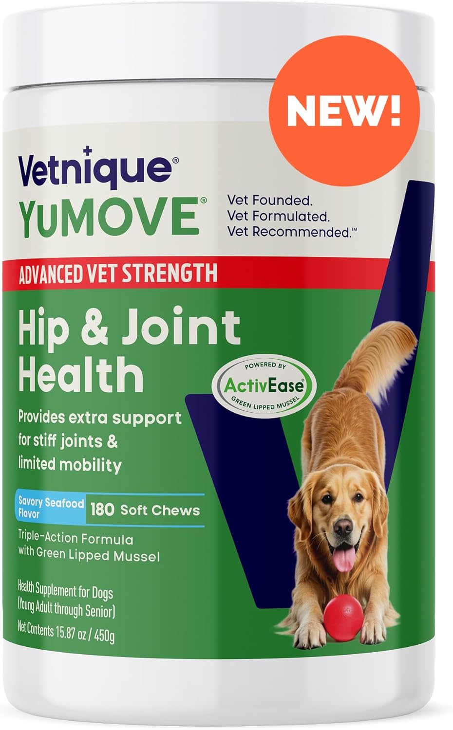 YuMOVE Hip & Joint Supplement for Dogs with Glucosamine & More
