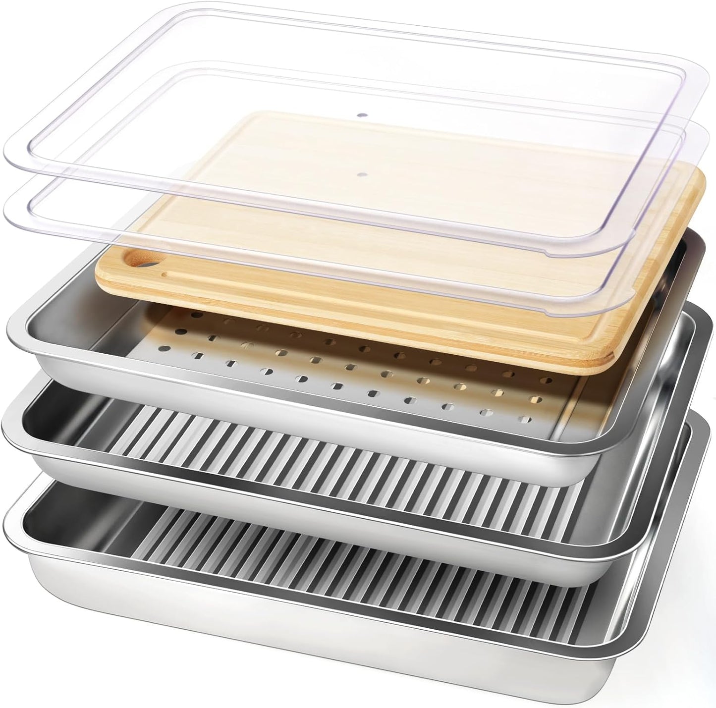Grilling Prep and Serve Trays for Easy BBQ Experience